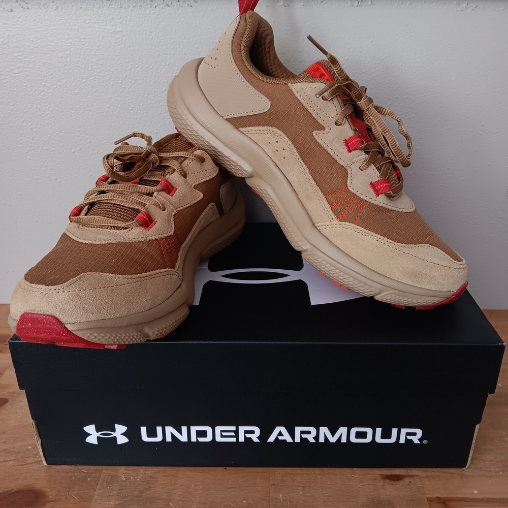 Under Armour Charged Verssert 2 Mens Size 10 Brown Ripstop Sneakers NWB